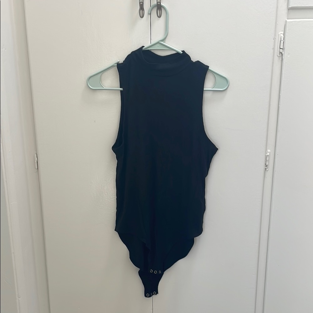American Eagle Outfitters Black Sleeveless Bodysuit